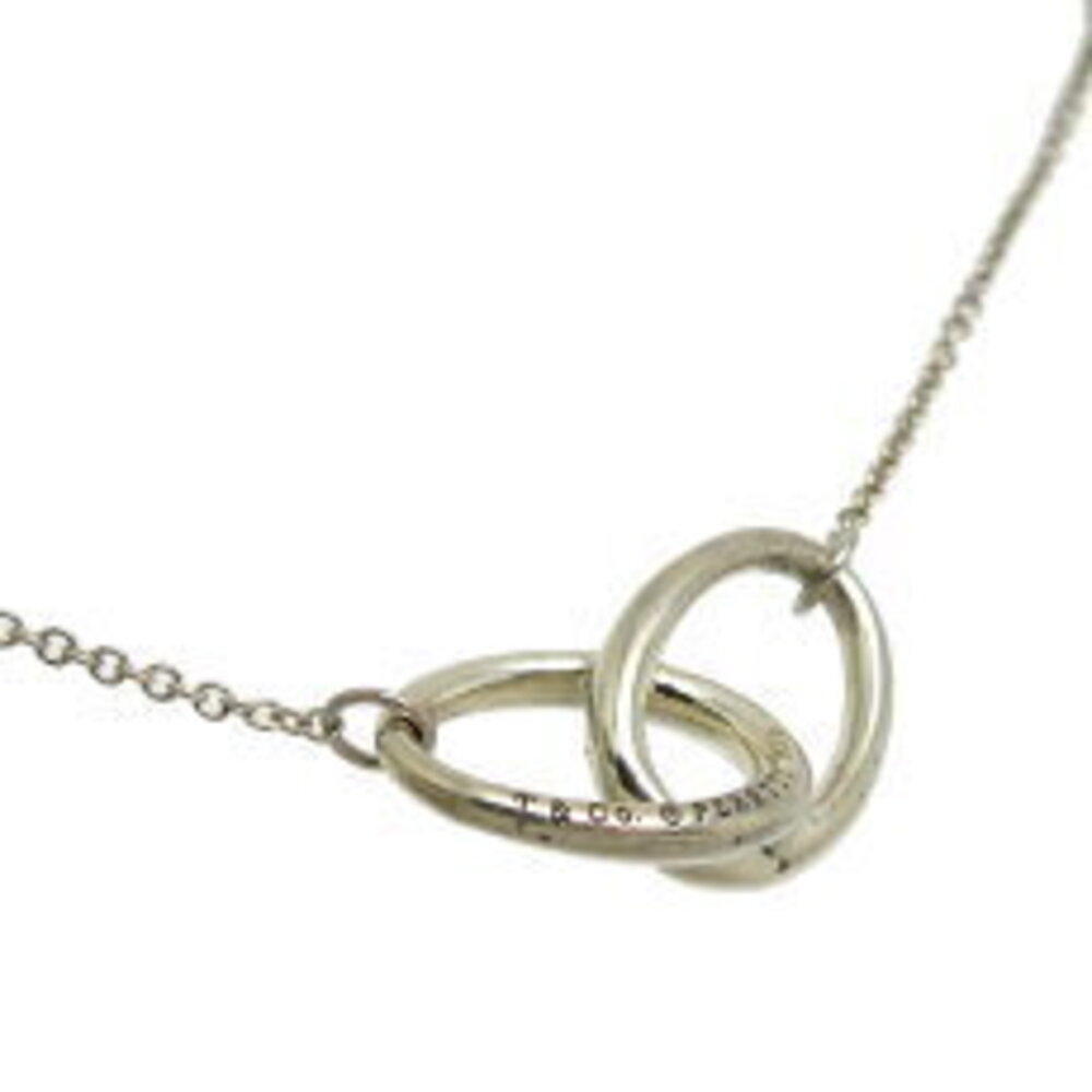 Tiffany Co Double Loop Necklace Sterling Silver